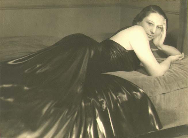 Willy Kessels - Woman Reclining in Black Leather Dress