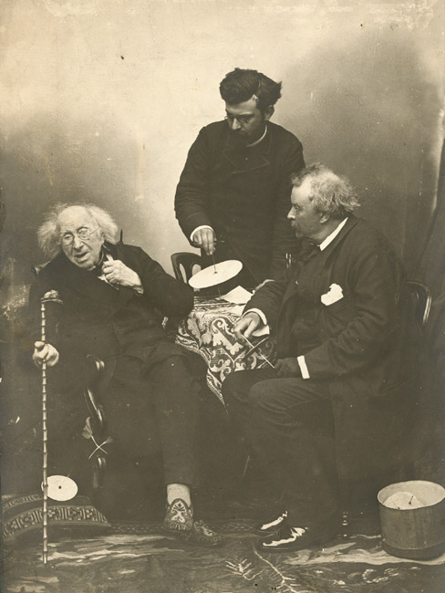Four Photographs from the Interview between Chevreul and Nadar on Chevreul 100 Birthday