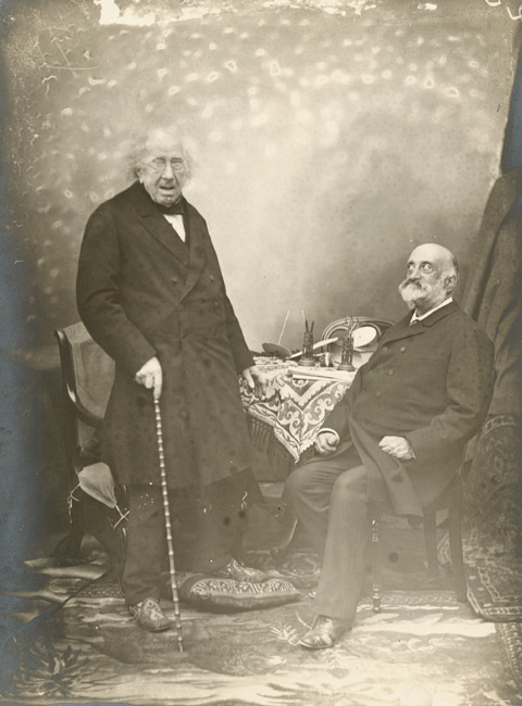 Four Photographs from the Interview between Chevreul and Nadar on Chevreul 100 Birthday