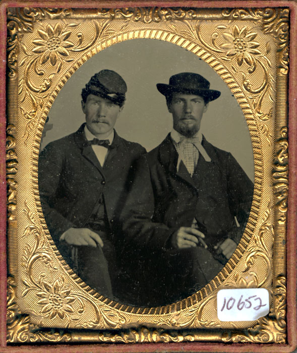 Anonymous - Civil War Soldier and Friend with Cigar