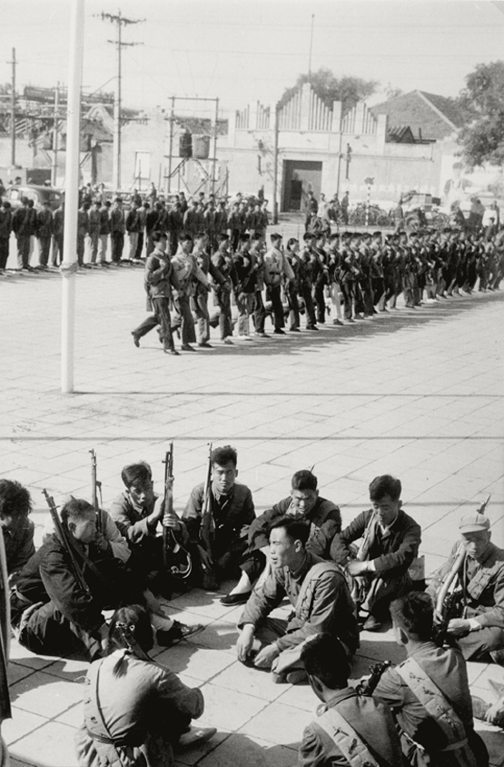 Militia in Front of Tien-An-Men Palace, Beijing, China