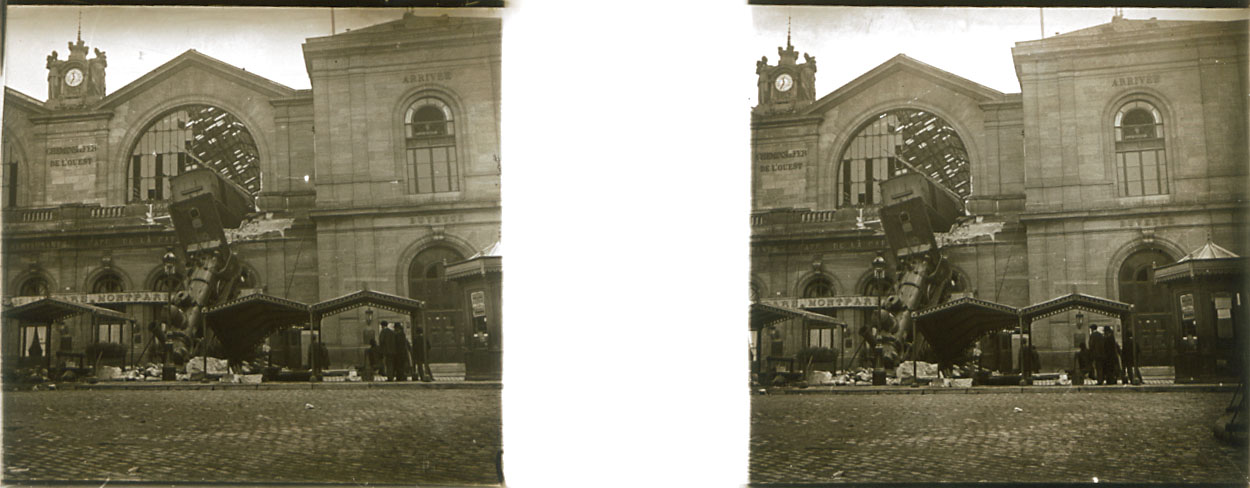 Anonymous - Train Accident, The Gare de Montparnasse, Paris