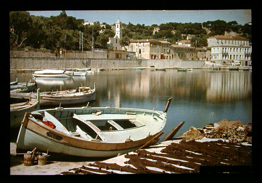 Anonymous - Harbor Scene in Winter with Boats