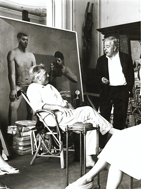 Photo Detail - André Villers - Edouard Pignon and Jacques Prévert in Picasso's Studio