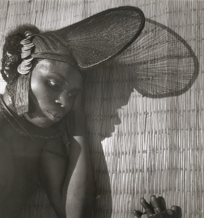 Denise Bellon - African Woman with Headdress with Coins Denise Bellon - African Woman with Headdress with Coins