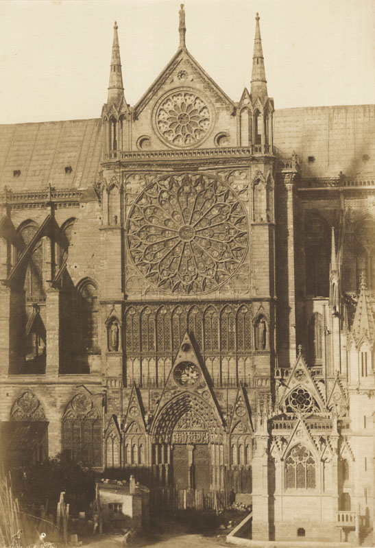 Photo Detail - Henri Le Secq - Cathédrale Notre-Dame, portail méridional, Paris