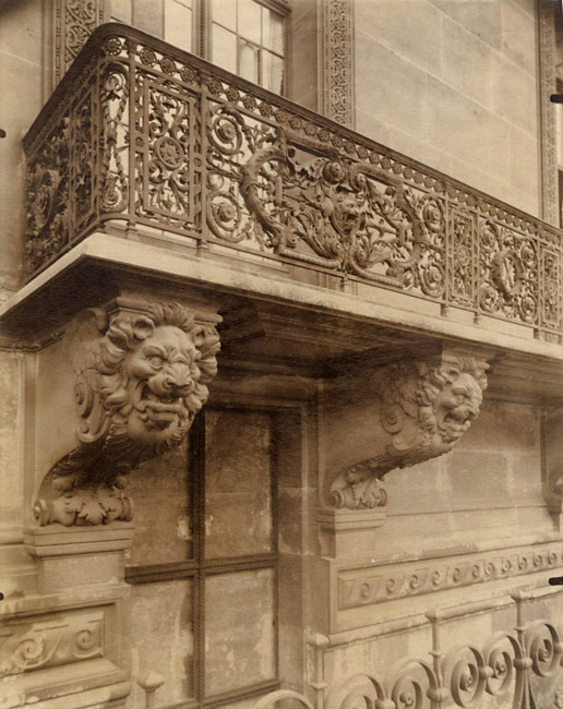Jean-Eugene-Auguste Atget - Balcony, Louvre