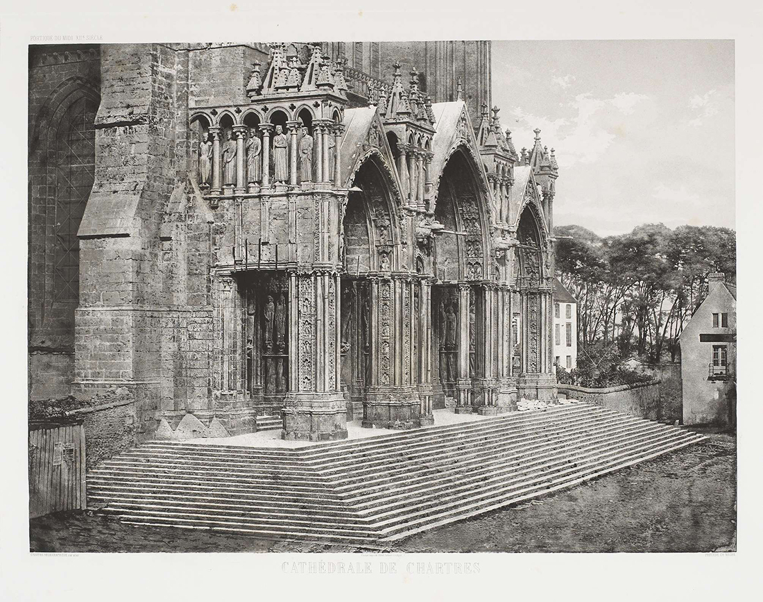 Charles Negre - Porch of the South Transept, Chartres Cathedral