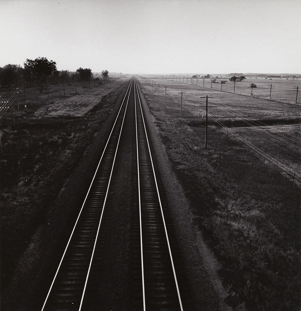 Photo Detail - Andreas Feininger - Railroad Tracks, Nebraska