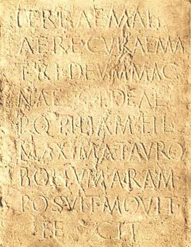 Theodule Deveria - Base Relief of Roman Writing