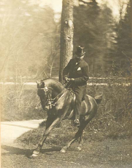 Photo Detail - Jean Louis Delton - Man Pulling Up to a Halt on Horse