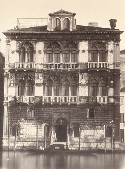 Carlo Naya - Covered Gondola in Front of Palazzo Carrer Spinelli, Venice Carlo Naya - Covered Gondola in Front of Palazzo Carrer Spinelli, Venice