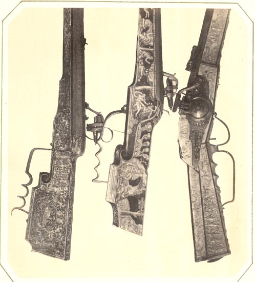 Three Decorated Guns