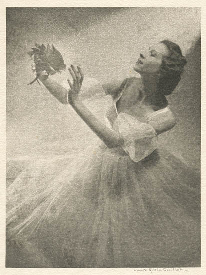 Laure Albin-Guillot - Janine Charrat Holding a Flower