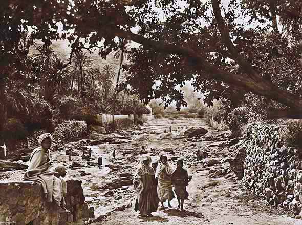 Photo Detail - Lehnert and Landrock - Children Playing in a River Bed during Drought Season