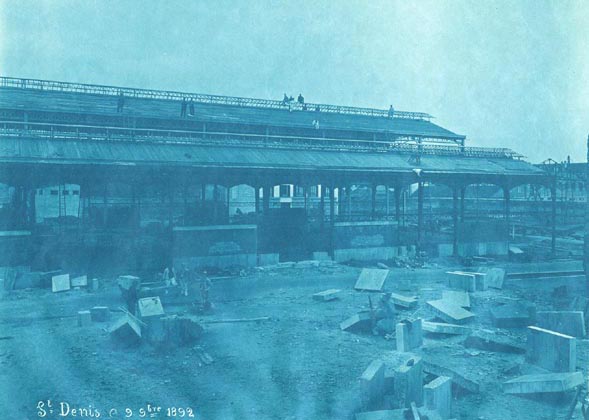 Building the Railroad Station at Saint-Denis, a Paris Suburb