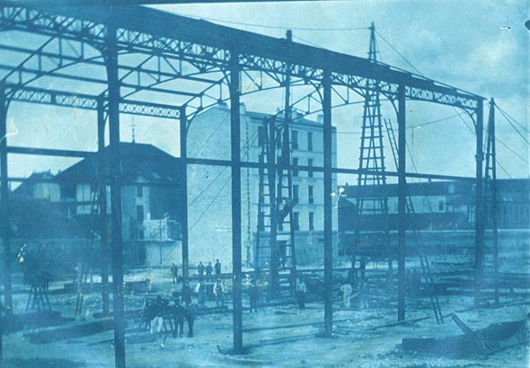 Anonymous - Building the Railroad Station at Saint-Denis, a Paris Suburb Anonymous - Building the Railroad Station at Saint-Denis, a Paris Suburb