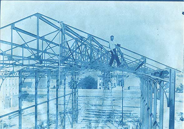 Building the Railroad Station at Saint-Denis, a Paris Suburb
