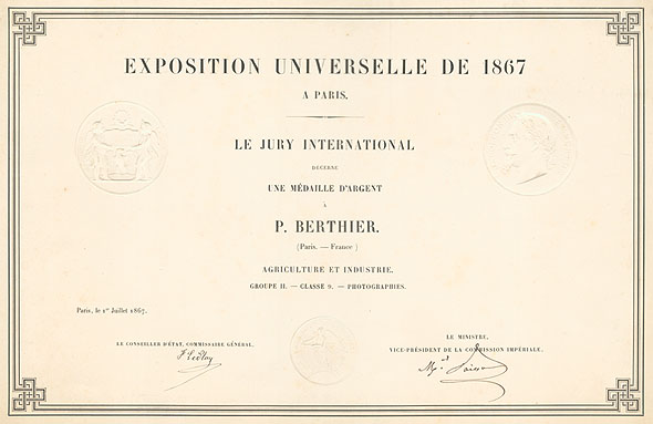 Paul Marcellin Berthier - Photography Award