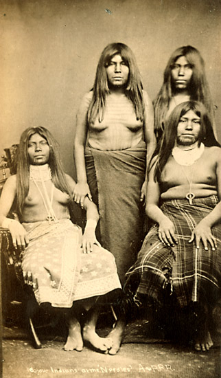 Mojave Indians at the "Needles", A. & P.R.R.