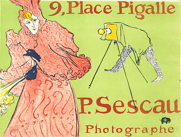 Henri Toulouse-Lautrec - Promotional Poster for Photographer P. Sescau