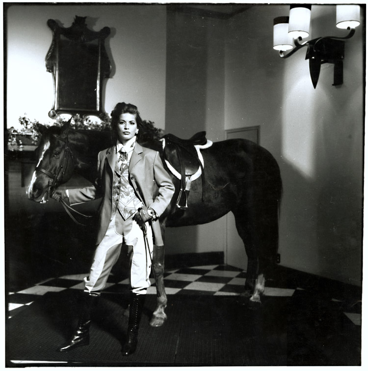 Photo Detail - Anonymous - Female Model with Horse in Room