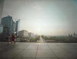 Spagnoli - La Defence (looking west) , Paris