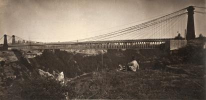 England (attributed to) - View of Suspension Bridge, Niagara Falls