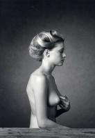 Click for details about Unknown (Signature Indecipherable) - Profile of a Nude Woman Touching Her Breast Unknown (Signature Indecipherable) - Profile of a Nude Woman Touching Her Breast