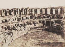 Click for details about Negre - Arles, vue intérieure des arènes, côté sud Negre - Arles, vue intérieure des arènes, côté sud
