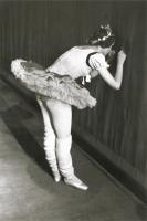 Boubat - Ballet Dancer Peeking Through Curtain