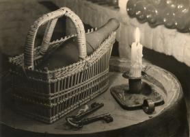 Delcroix - Une Bonne Bouteille (Still Life with Wine Bottle and Candle)