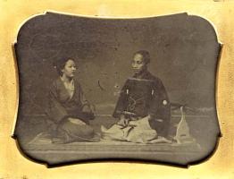 Click for details about Anonymous - Japanese Samurai and Woman Anonymous - Japanese Samurai and Woman