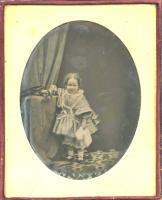 Click for details about Anonymous - Little Girl with Wheeled Toy Anonymous - Little Girl with Wheeled Toy