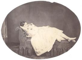 Click for details about Anonymous - Unidentified Actress Lying Provocatively on a Settee Anonymous - Unidentified Actress Lying Provocatively on a Settee