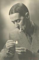 Click for details about Albin-Guillot - Writer Daniel Rops Lighting Cigarette Albin-Guillot - Writer Daniel Rops Lighting Cigarette