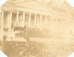 Click for details about Wood - Inauguration of President James Buchanan on the Capitol Steps Wood - Inauguration of President James Buchanan on the Capitol Steps