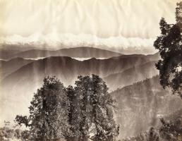 Sache - Snowy Range, Himalaya from "Snow Seat, Nainital/View of Naintal with Bell's Shop Assembly Rooms