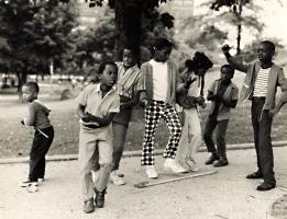 Tress - Black Children Dance to Rock 'n Roll in in Harlem's Mount Morris Park, New York City, NY