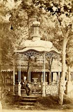 Andre Adolphe-Eugene Disderi - Man Sitting in a Gazebo