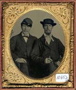 Anonymous - Civil War Soldier and Friend with Cigar