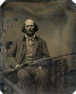 Anonymous - Hunter with a Percussion Double-Barrel Shotgun