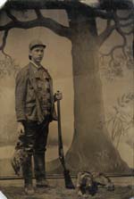 Anonymous - Hunter with His Rifle, Dog and Fowl