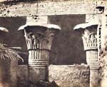 Felix Teynard - Construction Ensabl�e--Architrave, F�ts et Ch�pitaux, Egypte