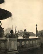 Fountain at Place de la Concord, Paris and View of Eifel Tower