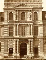 Bibliotheque Imperiale du Louvre, Paris with Horse Cart