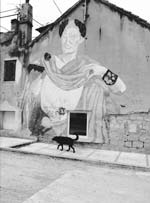 Stanko Abad�ic - Mural of Caesar and Dog in Split, Croatia