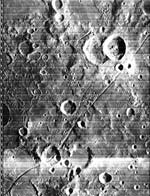 NASA - Orbiter IV Moon Shot (Cruger, De Vico, Rimae Darwin, Rimae Sirsalis and Sirsalis) with Large Rilles