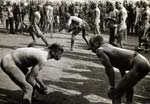 George Rodger - Nuban Wrestlers Face Each Other