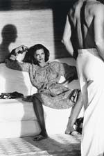 Helmut Newton - Woman (Model Lisa Taylor) Observing Man, Saint-Tropez